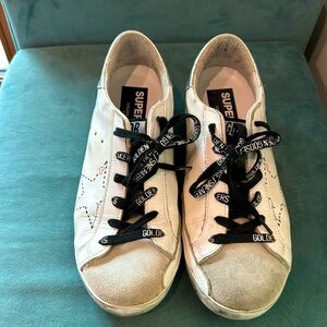 Golden Goose Superstar Dotted Star Sneaker Ice White